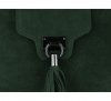GEANȚĂ DIN PIELE tip poștaș Genuine Leather verde de sticlă 4022