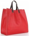 GEANȚĂ DIN PIELE universală Genuine Leather roșu 691756