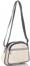 GEANȚĂ DIN PIELE tip poștaș Genuine Leather bej 5100