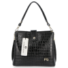 GEANȚĂ DIN PIELE cufăr Vittoria Gotti negru V556024