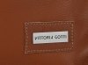 GEANȚĂ DIN PIELE shopper bag Vittoria Gotti roșcat V6538