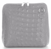 GEANȚĂ DIN PIELE tip poștaș Genuine Leather gri deschis 218