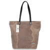 GEANȚĂ DIN PIELE shopper bag Vittoria Gotti maro pământiu V2380