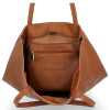 GEANȚĂ DIN PIELE shopper bag Vittoria Gotti roșcat V21E