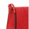 GEANȚĂ DIN PIELE tip poștaș Genuine Leather roșu 0003