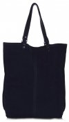 GEANȚĂ DIN PIELE shopper bag Vittoria Gotti bleumarin V22