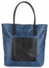 GEANȚĂ DIN PIELE shopper bag Genuine Leather gri deschis 358