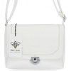 GEANȚĂ DE DAMĂ tip poștaș BEE BAG alb 1002S24