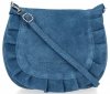GEANȚĂ DIN PIELE tip poștaș Vittoria Gotti denim V5998