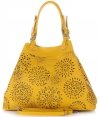 GEANȚĂ DIN PIELE shopper bag Vittoria Gotti galben V8913