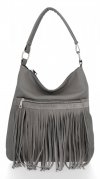 GEANȚĂ DIN PIELE shopper bag Roberto Ricci gri 19136