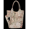 GEANȚĂ DIN PIELE shopper bag Vittoria Gotti bej VG91