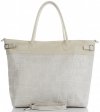 GEANȚĂ DIN PIELE shopper bag Vittoria Gotti bej V691622