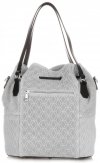 GEANȚĂ DE DAMĂ shopper bag Vittoria Gotti gri deschis V1005