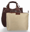 GEANȚĂ DIN PIELE shopper bag Vittoria Gotti maro VG804