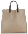 GEANȚĂ DIN PIELE universală Genuine Leather maro pământiu 691756