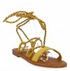 sandale de damă Givana galben 2041