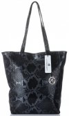 GEANȚĂ DIN PIELE shopper bag Vittoria Gotti negru V16299