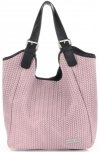 GEANȚĂ DIN PIELE shopper bag Vittoria Gotti roz de pudră V80050