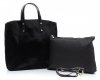 GEANȚĂ DIN PIELE shopper bag Genuine Leather negru 806576