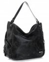 GEANȚĂ DIN PIELE shopper bag Vittoria Gotti negru V8818
