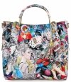 Geantă Italiană din Piele Poșetă la Modă Tip Casetă 5702-1 Multicolor/Bej Închis