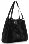 GEANȚĂ DIN PIELE shopper bag Vera Pelle negru 10477