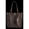 GEANȚĂ DIN PIELE shopper bag Vittoria Gotti ciocolatiu VG803