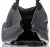 GEANȚĂ DIN PIELE shopper bag Genuine Leather gri 898G