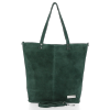 GEANȚĂ DIN PIELE shopper bag Vittoria Gotti verde de sticlă VG41
