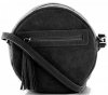 GEANȚĂ DIN PIELE tip poștaș Vittoria Gotti negru V5209C