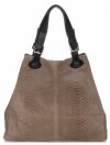GEANȚĂ DIN PIELE shopper bag Vittoria Gotti maro pământiu V2L