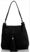 GEANȚĂ DIN PIELE universală Vittoria Gotti negru V5187C