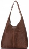 GEANȚĂ DIN PIELE shopper bag Vittoria Gotti maro V8804