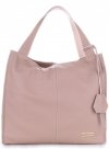 GEANȚĂ DIN PIELE shopper bag Vittoria Gotti roz de pudră V2