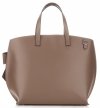 GEANȚĂ DIN PIELE shopper bag Vittoria Gotti maro pământiu V6D BIGzi