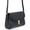 GEANȚĂ DIN PIELE tip poștaș Vittoria Gotti negru V528058