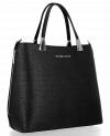 GEANȚĂ DIN PIELE cufăr Vittoria Gotti negru V2393