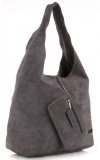Kožené kabelka shopper bag Vittoria Gotti šedá V8802