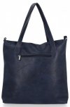 Kožené kabelka shopper bag Roberto Ricci tmavo modrá 18139