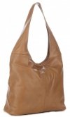 Kožené kabelka shopper bag Vittoria Gotti zemitá V3L