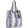 Dámska kabelka shopper bag Vittoria Gotti modrá V0002