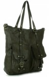 Kožené kabelka shopper bag Vittoria Gotti fľašková zelená V3650