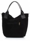 Kožené kabelka univerzálna Genuine Leather čierna 811746