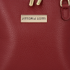 Kožené kabelka listonoška Vittoria Gotti bordová V2373