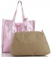 Kožené kabelka shopper bag Vera Pelle ružová 205454