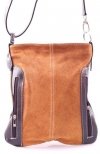 Kožené kabelka listonoška Genuine Leather ryšavá 444