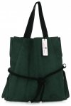 Kožené kabelka shopper bag Vittoria Gotti fľašková zelená V26A