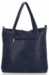 Kožené kabelka shopper bag Roberto Ricci tmavo modrá 18139