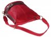 Kožené kabelka batôžtek Genuine Leather červená 6010